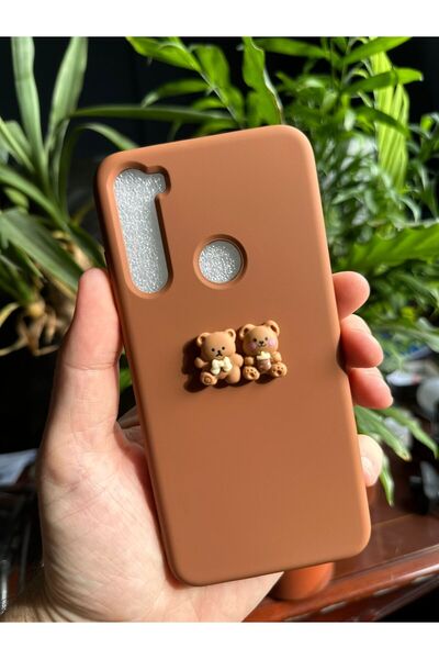 Tria حافظة هاتف من السيليكون بتصميم دمية دب بني ناعم متوافقة مع هاتف Xiaomi R...