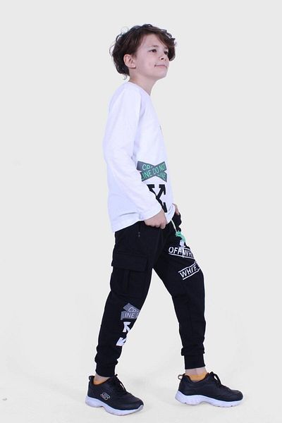 White sweatsuit 2024 boys