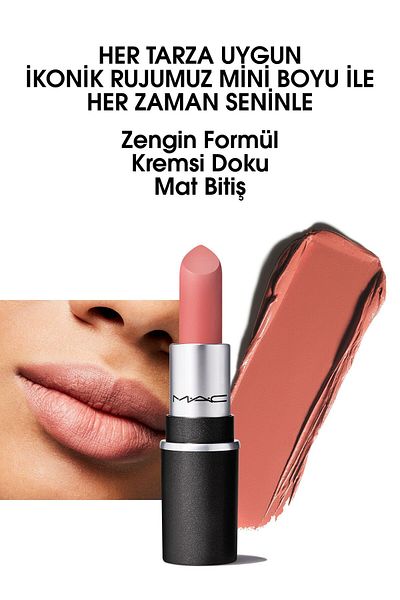 M.A.C Beige Mini Lipstick Little Mac Velvet Teddy 1.8 G773602577675
