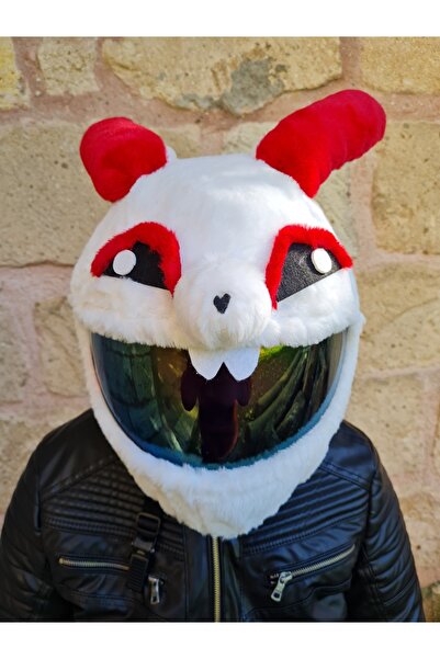 Crystal Palace peluş kask kılıfı beyaz tavşan