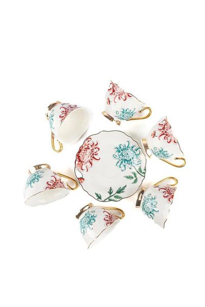 Mikasa Moor FLEUR WHITE 6-PACK TURKISH COFFEE CUP