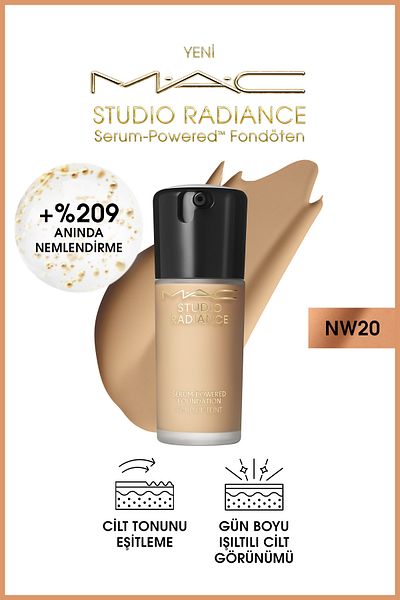 M.A.C Studio Radiance Serum-Powered ™   Radiant Finish Skin Care Effect Foundation - Nw20 - 30ml