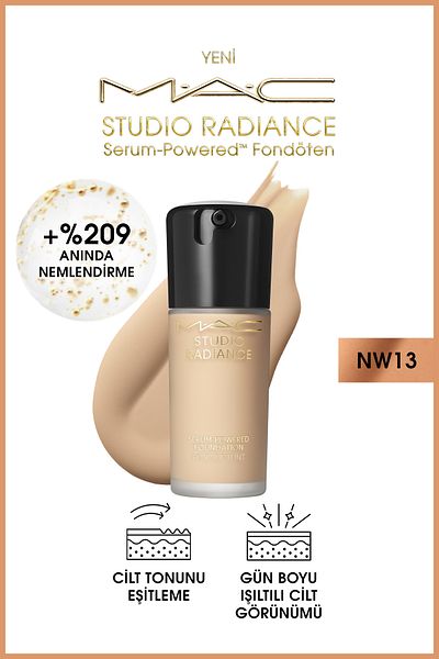 M.A.C Studio Radiance Serum-Powered ™   Radiant Finish Skin Care Effect Foundation - Nw13 - 30ml