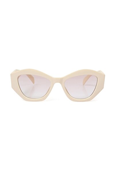 Angel Eyes Women's Sunglasses Stylish Design Cream Pr Frame Cream Glass