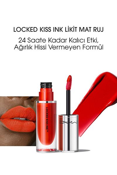 M.A.C Locked Kiss Ink 24hr Liquid Matte Lipstick - Gutsy - 4ml -773602646166
