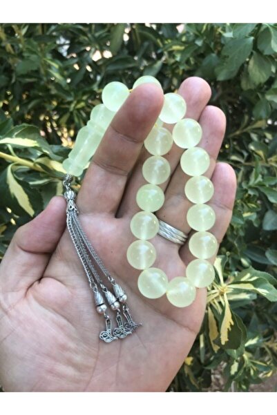 Sultan Telkari Maskot Boyda 17 'li Karanlıkta Parlayan Kedi Gözü Tesbih