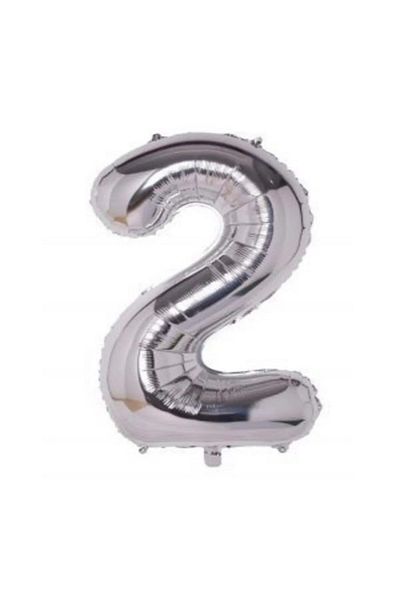 Kazanabil SILVER COLORED FOIL BALLON FIGURES 2 FIGURES