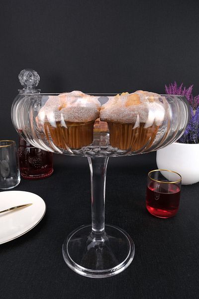 Digithome Linea Glass Salad Serving Bowl Fruit Bowl Serving Bowl 24 Cm - LN.SCN.024.03.000 C1-1-288