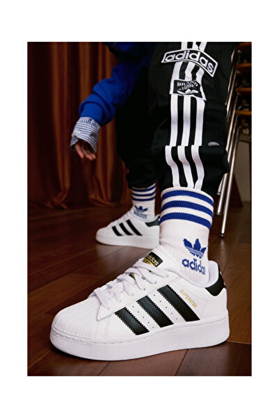 adidas Superstar XLG J Genç Günlük Ayakkabı Yüksek Taban Sneaker Beyaz