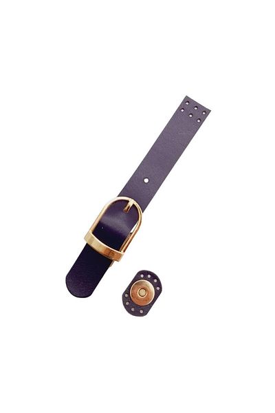 angel çanta aksesuar Angel Bag Accessory 18x2.3 cm Purple Color Real Leather Buckle Bag Cover Light Gold Metal