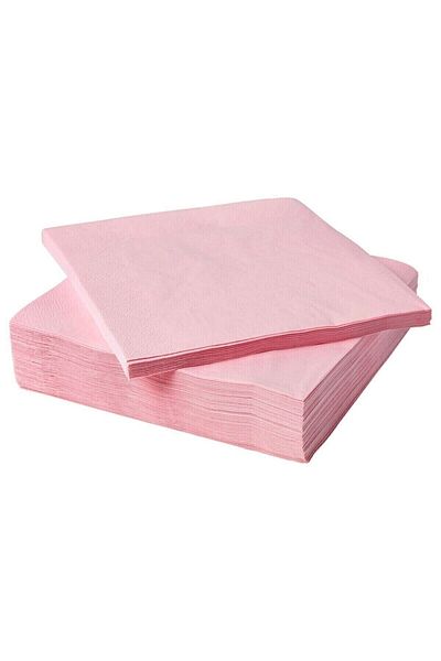 TATLI GÜNLER Plain PINK Colored Presentation Napkin 16 Pieces Decorative Aesthetic Birthday Party Concept 33X33 Cm