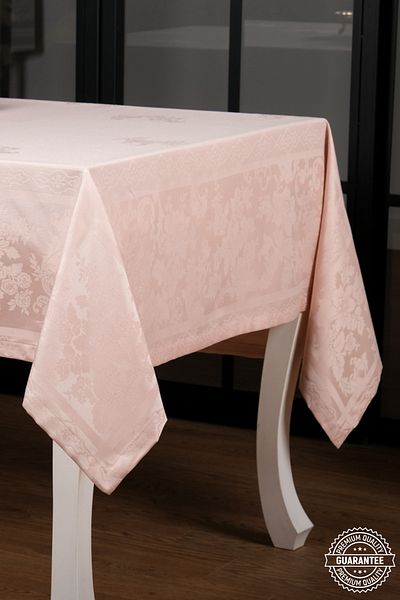 Finezza Raya Lux Jacquard Bamboo Fabric Powder Tablecloth 160x320 Cm - 1103