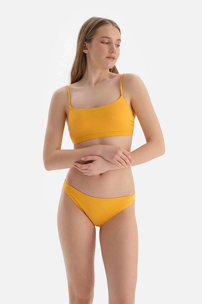 Dagi Gelbe Bikinihose mit niedriger Taille
