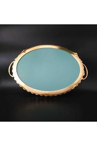 HİLALKRİSTAL GOLD TEAYLI SÖZ-NİŞAN ÇİKOLATA TEPSİSİ SUNUM TEPSİSİ