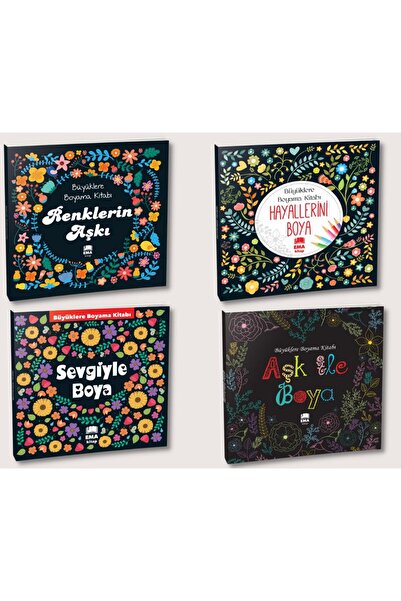 Ema Kitap Büyüklere Mandala Boyama Kitabı/sevgiyle Boya /renklerin Aşkı /aşk Ile Boya/hayallerini Boya