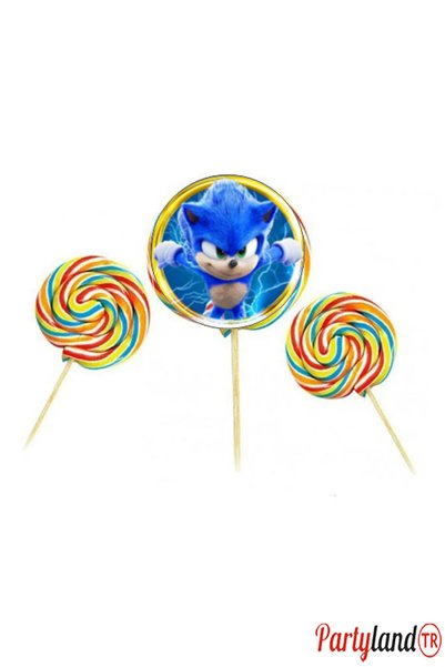 PartylandTR 20 Adet Sonic Temalı Sosyete Şekeri