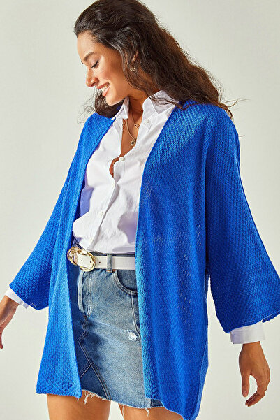 ALCHON Ζακέτα με κοντό τέταρτο νυχτερίδα με φαρδύ μανίκι με άνετη εφαρμογή εποχιακή πλεκτή ζακέτα