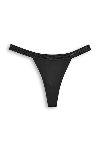 HNX 5-Piece Interlock Laser Cut Honeycomb Rubber Ghost Women's Thong Panties