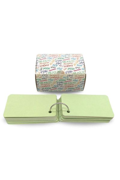 Copyder Pastel Green Note Label Note Cards 50 Sheets Boxed