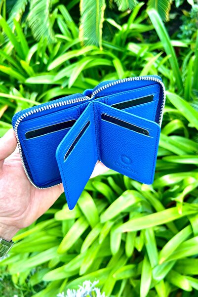 CüzCan Mini Petty Hakiki Deri Unisex Fermuarlı Cüzdan Isme Özel Baskılı