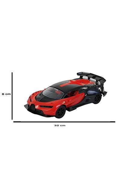 GALTOYS 1:12 F/F Şarjlı Kapısı Açılan Kırmızı Bug. Coupe H338-18-A