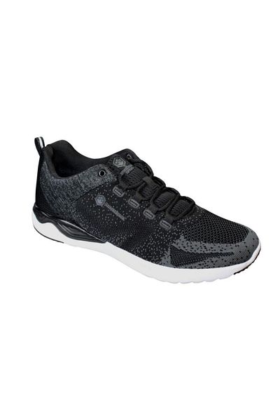 lumberjack Men's Black Double Knit Large Size 46 47 Memory Sole Sneaker Sports Shoes