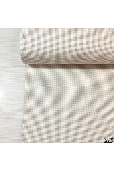 Renk Tekstil Mini Gingham 100% Φυσικό Βαμβακερό Ύφασμα Ποπλίνας