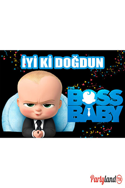 PartylandTR Patron Bebek 33*48 cm Doğum Günü Karton Poster