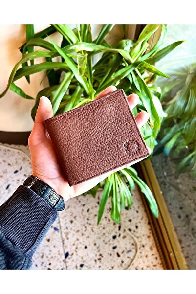 CüzCan Vegas Brown Hakiki Deri Bozuk Para Bölmeli Erkek Cüzdan
