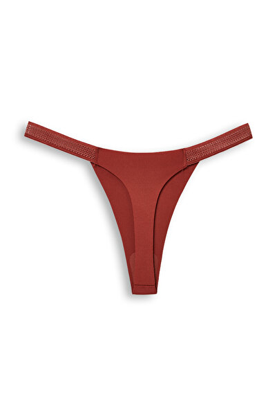 HNX Laser Cut 2-Piece Women's Thong Panties - Honeycomb Rubber Ghost