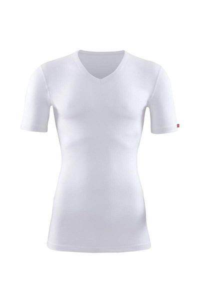 Blackspade 1263 Unisex Λευκό V-λαιμόκοψη κοντό μανίκι Θερμικό