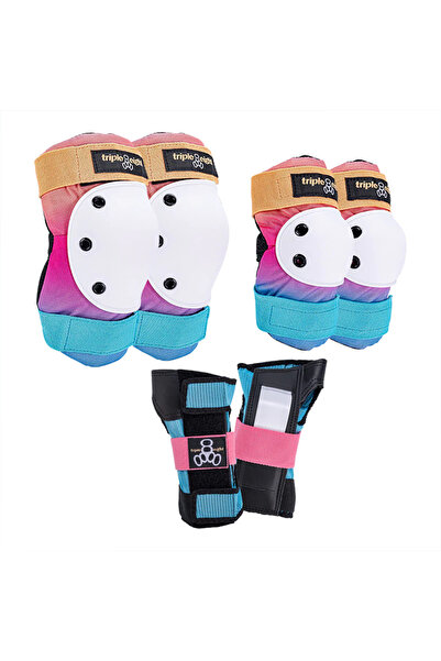 Triple Eight مجموعة أساور للركبة من سلسلة Saver Series Sunset - S