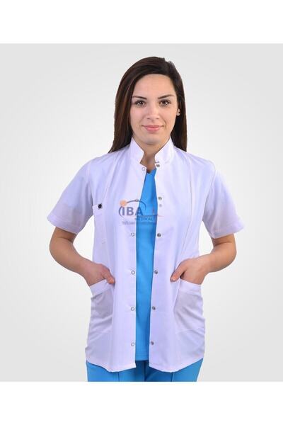 İBA MEDİKAL Kadın Hemşire Doktor Öğretmen Kuaför Önlükleri Kısa Kol
