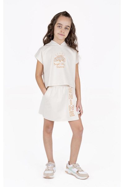 best kids Girl's Stone Color Shorts Skirt
