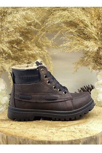 DÜNYA MAĞAZA Νέα σεζόν Extrem Unisex Kave Χειμερινά Αδιάβροχα Παπούτσια Μπότες με Γούνα Εσωτερικά