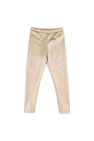 best kids Girl's Gold Leather Leggings