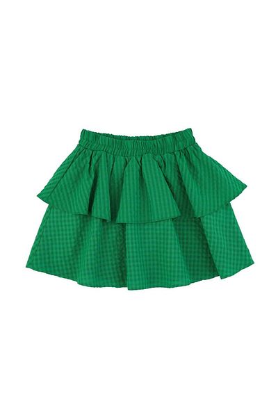 best kids Girl's Green Elastic Waist Flounce Skirt