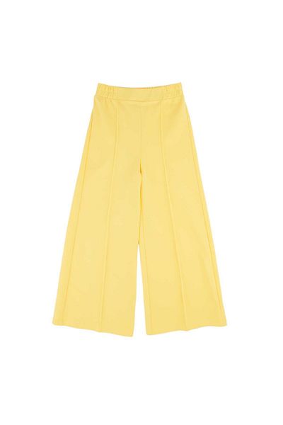best kids Girl's Yellow Wide Leg Trousers
