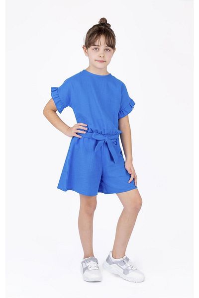 best kids Детски гащеризон с колан и синя талия Saks
