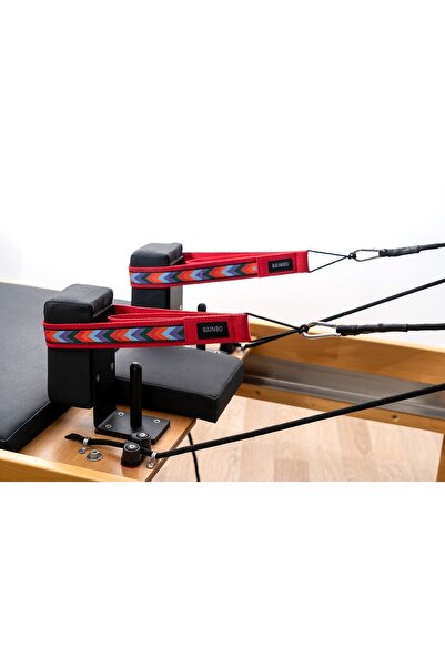 RAINBO Reformer Pilates Için Desenli Double Straps Ikili Elcik Ipli Model