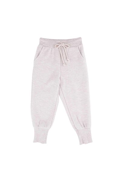 best kids Pantaloni de trening pentru fete, bej, cu picioare elastice
