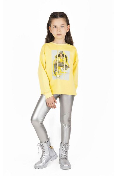 best kids Girl's Silver Leather Tights
