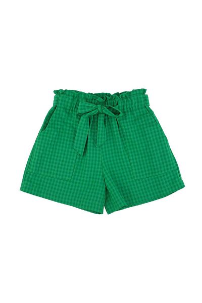 best kids Girl's Green Belted Shorts