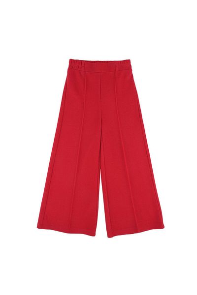 best kids Girl's Red Wide Leg Trousers