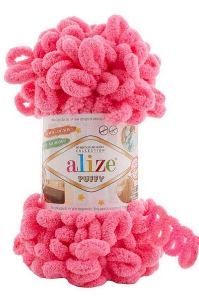 Alize 6 Κουβέρτες Puffy Pink - 90x90 για μωρό 377
