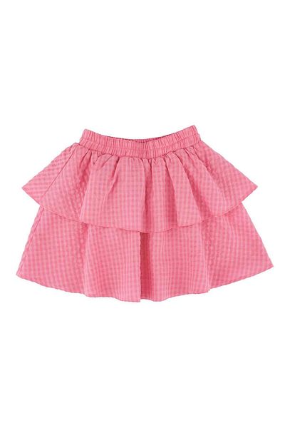 best kids Girl's Fuchsia Elastic Waist Flounce Skirt