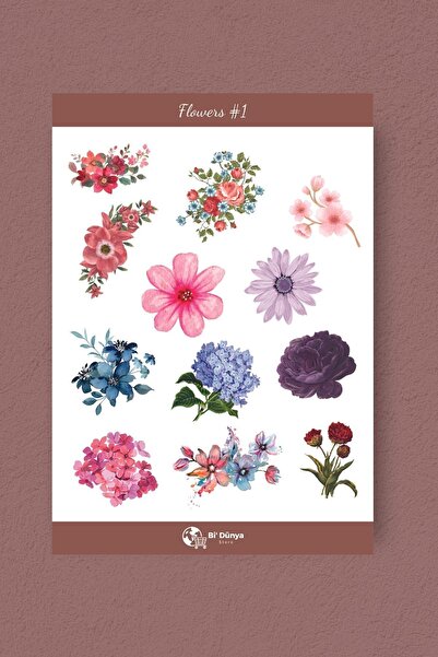 Bi Dünya Haber Autocolant cu tematică florală nr. 1