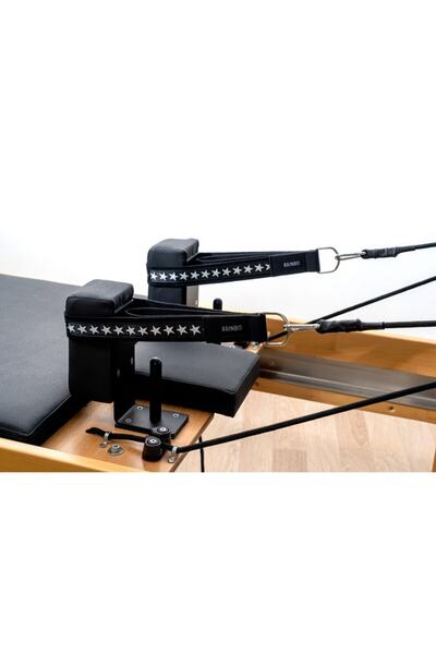 RAINBO Reformer Pilates Için Desenli Double Straps Ikili Elcik Metal Halkalı ...