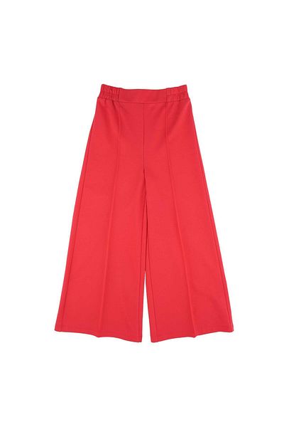 best kids Girl's Red Wide Leg Trousers