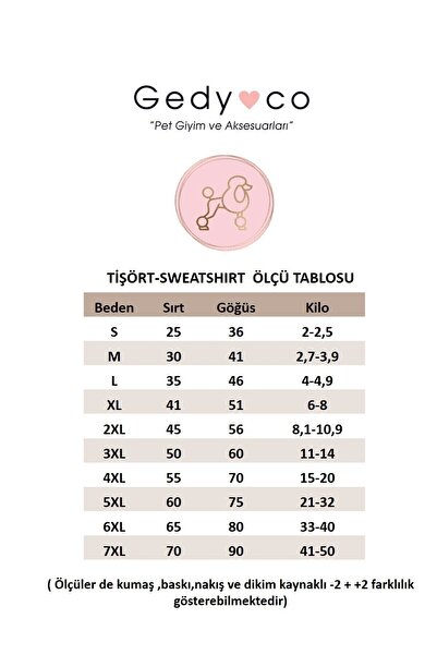 GedyCo Bear Premium Peluş Orta Irk Köpek Sweatshirtü (8 kg-20 kg arası köpeklere uygundur)